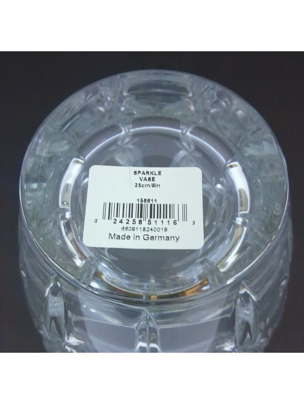 SPARKLE Crystal Vase 23cm/9in Marquis by WATERFORD Made In Germany 6609118240019